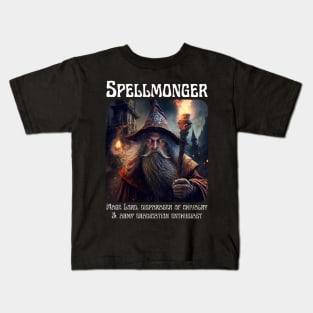 -Spellmonger - Disparager of Chivalry- Kids T-Shirt